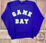 Game Day Chenille Patch Gildan Sweatshirt
