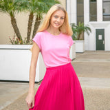 Basic Solid Ribbed Top