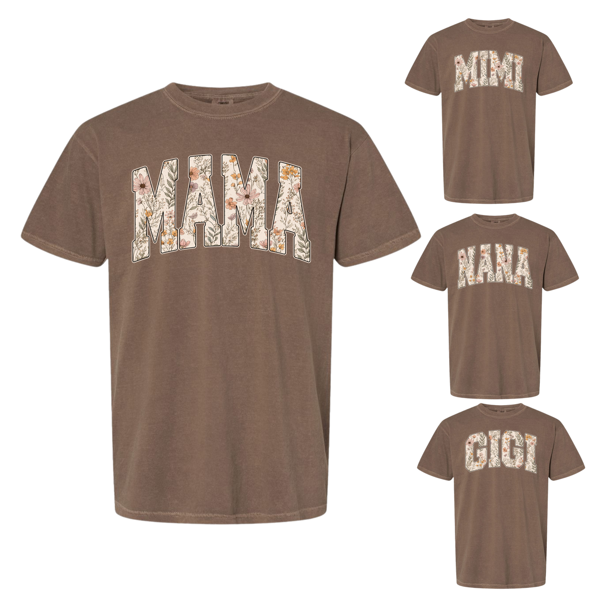 MAMA MIMI GIGI NANA Comfort Colors Mother's Day Tees – The Stitch Shop
