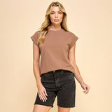 Short Sleeve Solid Top