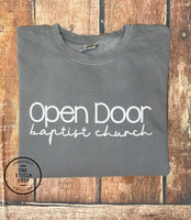 Open Door Baptist Church Long Sleeve Tshirt - Comfort Colors Brand