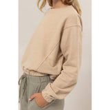 Cropped Pullover Sweatshirt