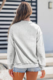 Oversize Drop Shoulder Reversible Mock Neck Sweatshirt