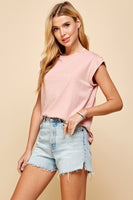 Short Sleeve Solid Top