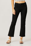 Risen Mid Rise Crop Straight Jeans