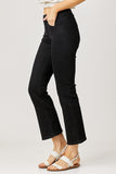 Risen Mid Rise Crop Straight Jeans