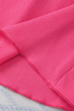 Women Textured Color Block Ruffled Sleeve Blouse