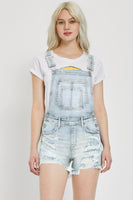 Pre-Order Risen Distressed Stretchy Overalls