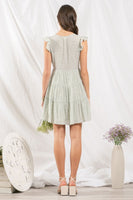 Speckled Button Up Mini Dress