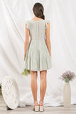 Speckled Button Up Mini Dress