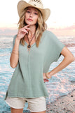 V-Neck Cotton Gauze Top