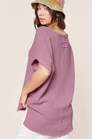 V-Neck Cotton Gauze Top