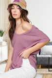 V-Neck Cotton Gauze Top