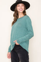 Long Sleeve Textured Top