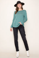 Long Sleeve Textured Top