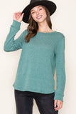 Long Sleeve Textured Top