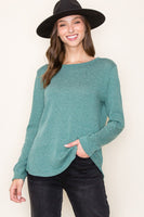 Long Sleeve Textured Top