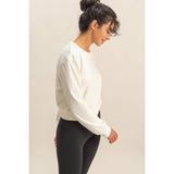 Banded Waist Sweatshirt