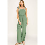 BOHEMIAN DREAM SQUARE NECK BOW JUMPSUIT