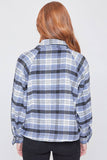 Women's Cropped Boxy Fit Shacket-J1092PSH