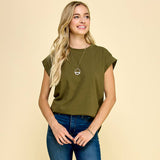 Short Sleeve Solid Top