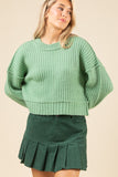 Oversized Ribbed Knit Sweater