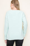 Super Soft Yarn Fleece V Neck Sweater