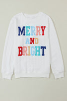 Merry and Bright Cable Knit Pullover