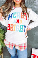 Merry and Bright Cable Knit Pullover