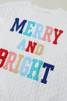 Merry and Bright Cable Knit Pullover