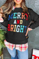 Merry and Bright Cable Knit Pullover