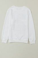 Merry and Bright Cable Knit Pullover
