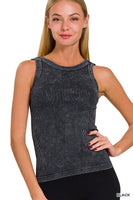 Washed Ribbed Seamless Tank