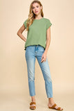 Sleeveless Solid Rib Top