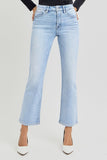 Tummy Control High Rise Crop Straight Jeans