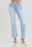 Tummy Control High Rise Crop Straight Jeans