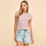 Basic Solid Ribbed Top