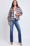 Women's Cropped Boxy Fit Shacket-J1092PSH