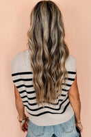 Stripe Boxy Knit Oversized Tank