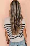 Stripe Boxy Knit Oversized Tank