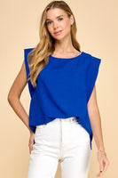 Solid Sleeveless Top
