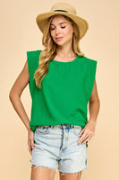 Solid Sleeveless Top