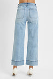 High Rise Crop Wide Jeans