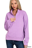 Fleece Half Zip Sweatshirt
