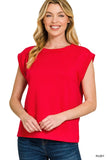 Zenana Scuba Sleeveless Top