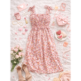 SMOCKED TOP MIDI DRESS (A508354A77)