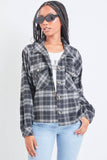 Women's Cropped Boxy Fit Shacket-J1092PSH