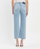 90'S SUPER HIGH RISE ANKLE SLIM WIDE JEANS
