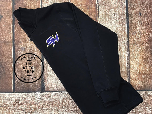Sam Houston High School Men's Embroidered Quarter Zip Fleece Pull Over