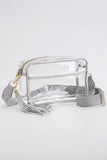 Clear PU Cross Body Camera Bag